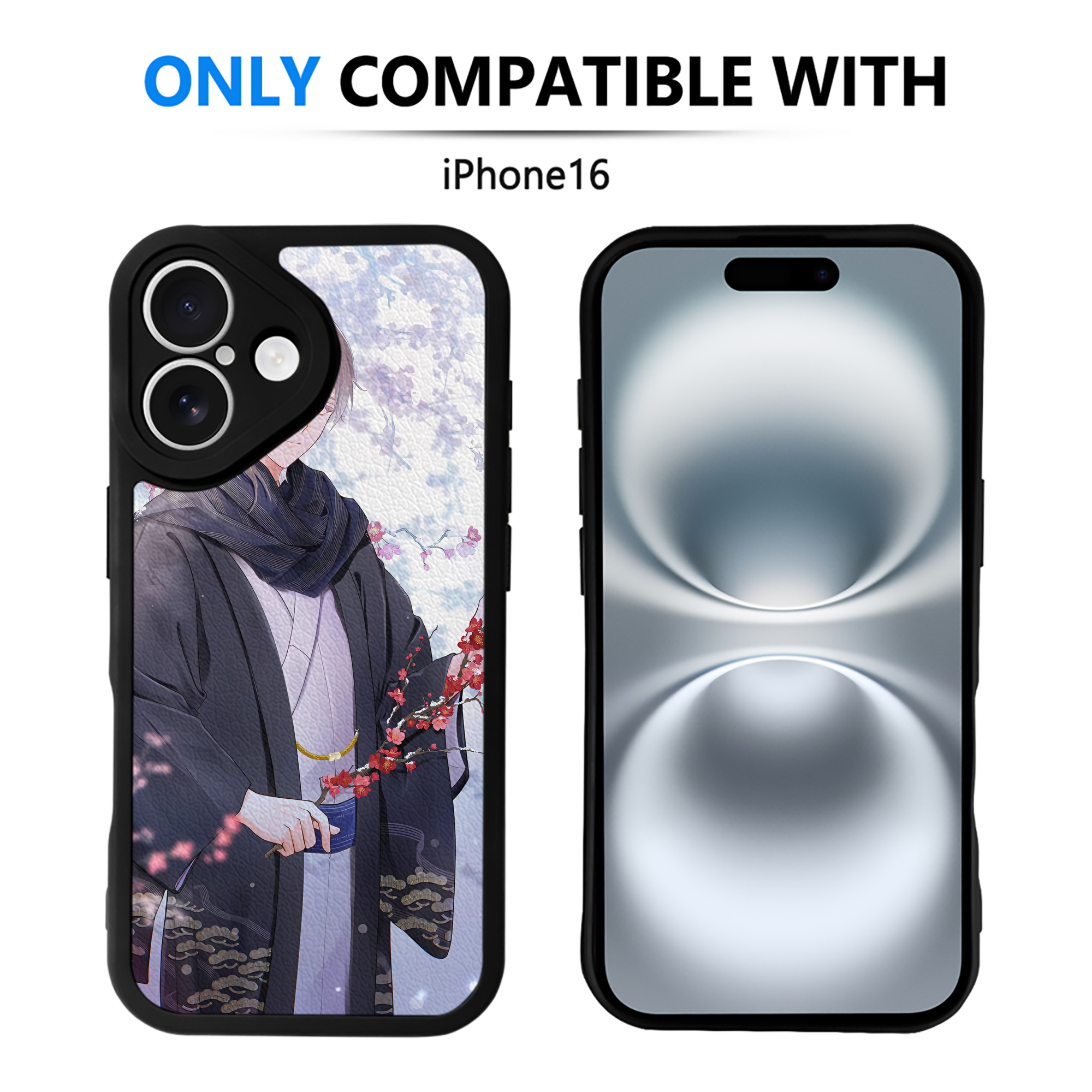 （画像用） 刀剣乱舞 Touken Ranbu 【iPhone 16シリーズ対応】シリコンスマホケース（レザー調） 材質：シリコン